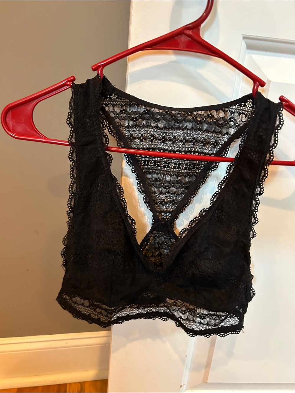 VS Lace Bralette Tank Top - Black